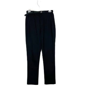 JW Anderson x Uniqlo Dress Pants Women XS Black Trousers Belted Slacks